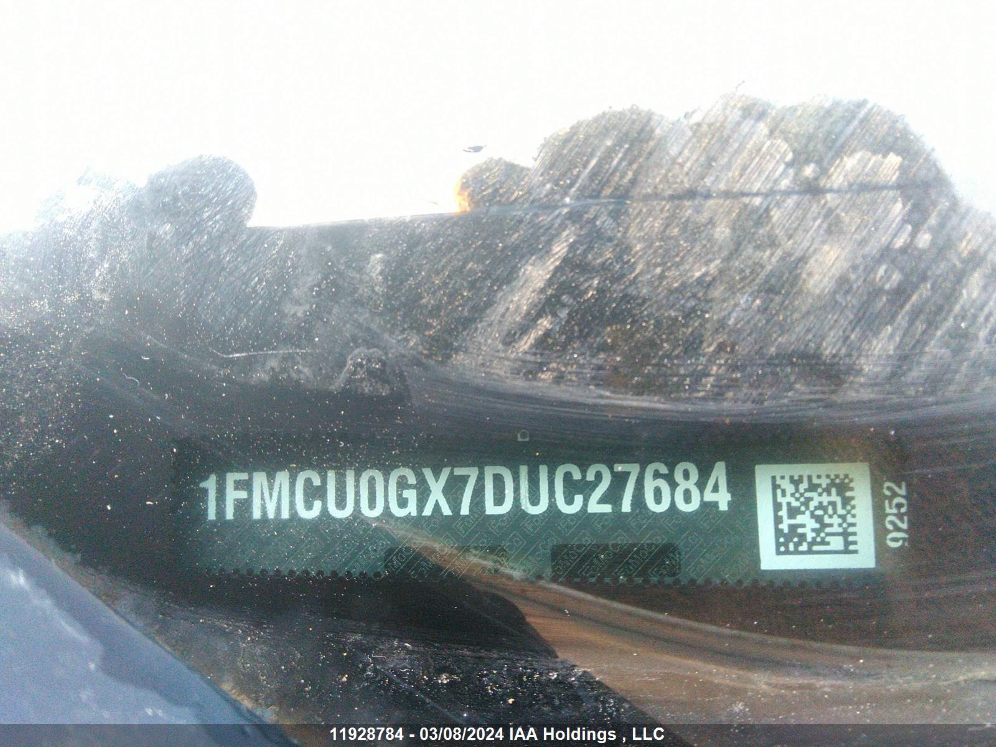 Photo 8 VIN: 1FMCU0GX7DUC27684 - FORD ESCAPE 