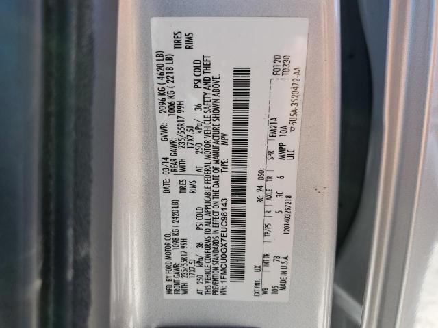 Photo 12 VIN: 1FMCU0GX7EUC98143 - FORD ESCAPE SE 