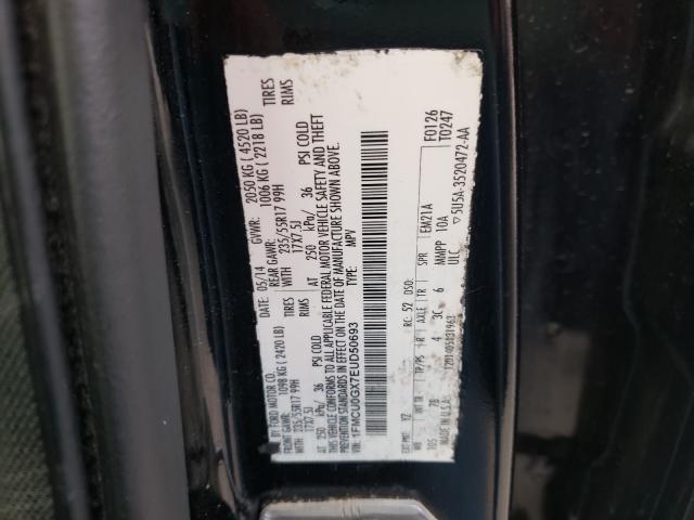 Photo 9 VIN: 1FMCU0GX7EUD50693 - FORD ESCAPE SE 