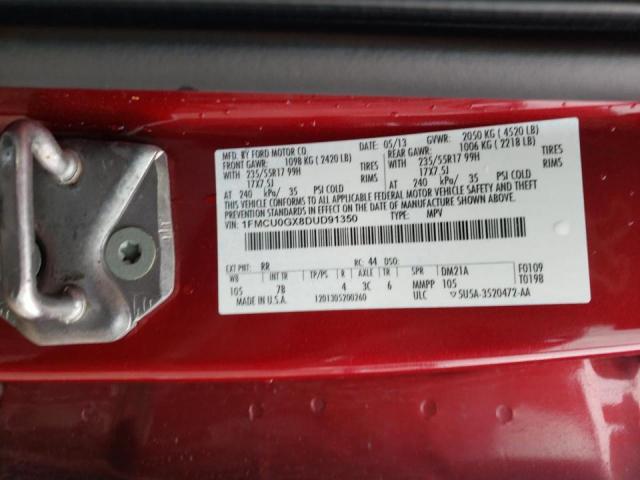 Photo 9 VIN: 1FMCU0GX8DUD91350 - FORD ESCAPE SE 