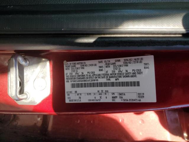 Photo 13 VIN: 1FMCU0GX8EUC20910 - FORD ESCAPE 