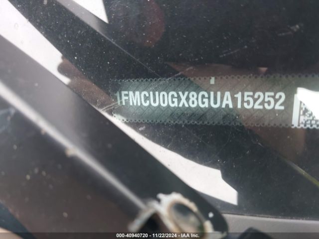 Photo 8 VIN: 1FMCU0GX8GUA15252 - FORD ESCAPE 