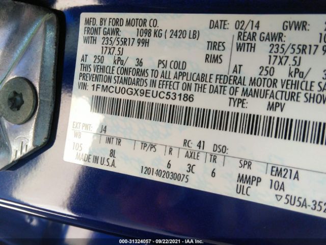 Photo 8 VIN: 1FMCU0GX9EUC53186 - FORD ESCAPE 