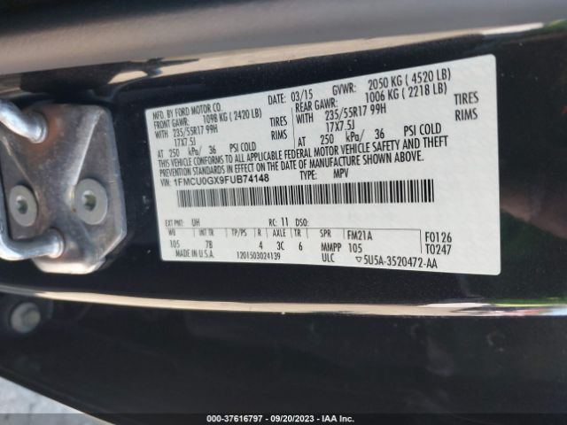 Photo 8 VIN: 1FMCU0GX9FUB74148 - FORD ESCAPE 