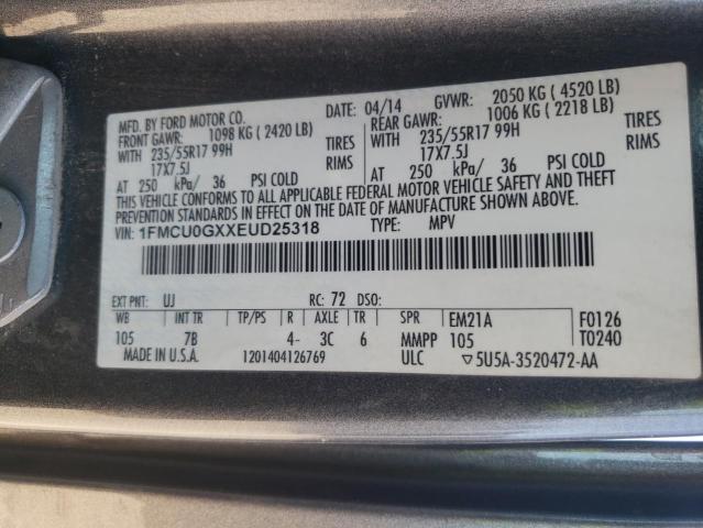 Photo 13 VIN: 1FMCU0GXXEUD25318 - FORD ESCAPE SE 