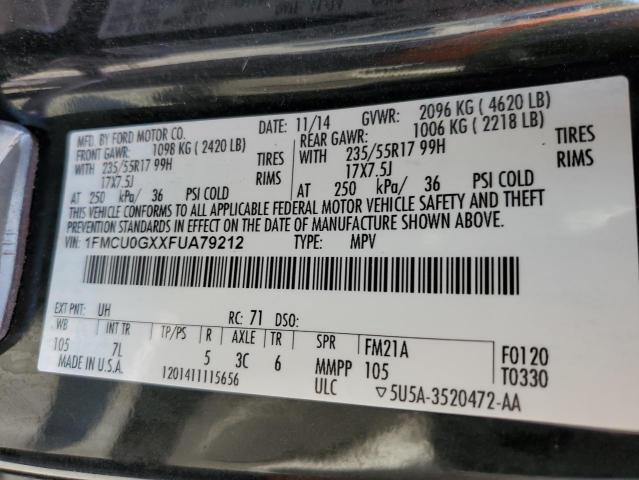 Photo 12 VIN: 1FMCU0GXXFUA79212 - FORD ESCAPE SE 