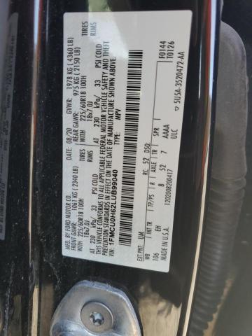 Photo 12 VIN: 1FMCU0H62LUB99040 - FORD ESCAPE SEL 