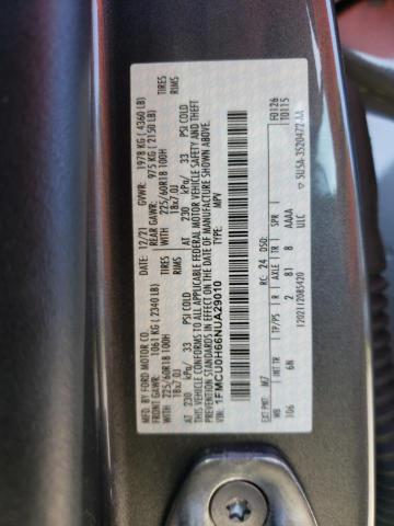 Photo 11 VIN: 1FMCU0H66NUA29010 - FORD ESCAPE SEL 