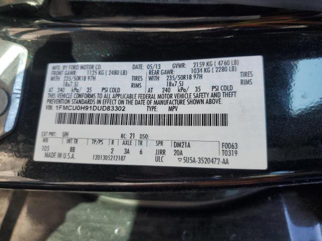 Photo 12 VIN: 1FMCU0H91DUD83302 - FORD ESCAPE SEL 