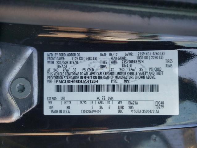 Photo 12 VIN: 1FMCU0H98DUA41264 - FORD ESCAPE SEL 