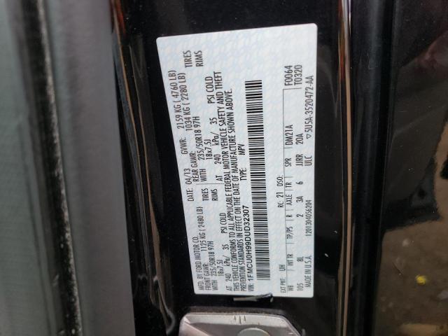 Photo 12 VIN: 1FMCU0H99DUD32307 - FORD ESCAPE SEL 