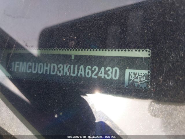 Photo 8 VIN: 1FMCU0HD3KUA62430 - FORD ESCAPE 