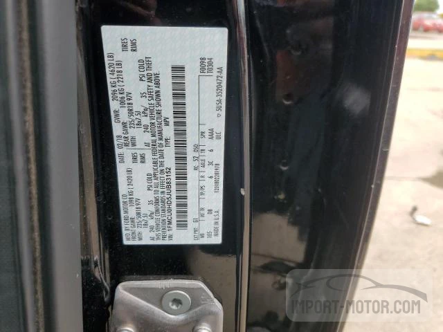 Photo 11 VIN: 1FMCU0HD5JUB83152 - FORD ESCAPE 