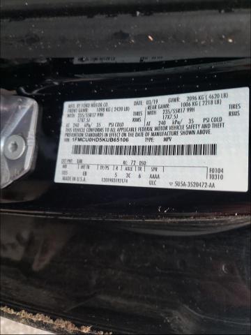 Photo 9 VIN: 1FMCU0HD5KUB65106 - FORD ESCAPE SEL 