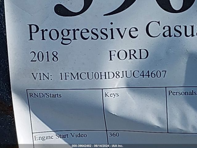 Photo 8 VIN: 1FMCU0HD8JUC44607 - FORD ESCAPE 