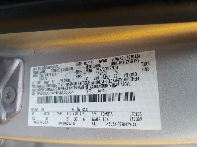 Photo 9 VIN: 1FMCU0HX1DUA35661 - FORD ESCAPE SEL 