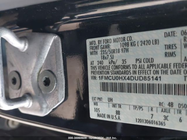 Photo 8 VIN: 1FMCU0HX4DUD85141 - FORD ESCAPE 