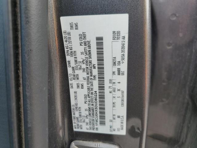 Photo 13 VIN: 1FMCU0HX5DUD80224 - FORD ESCAPE 