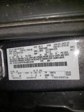 Photo 9 VIN: 1FMCU0HX7DUB03056 - FORD ESCAPE SEL 