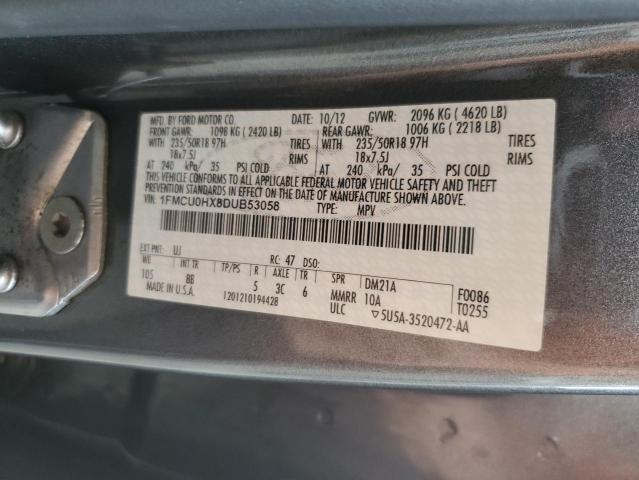 Photo 12 VIN: 1FMCU0HX8DUB53058 - FORD ESCAPE SEL 