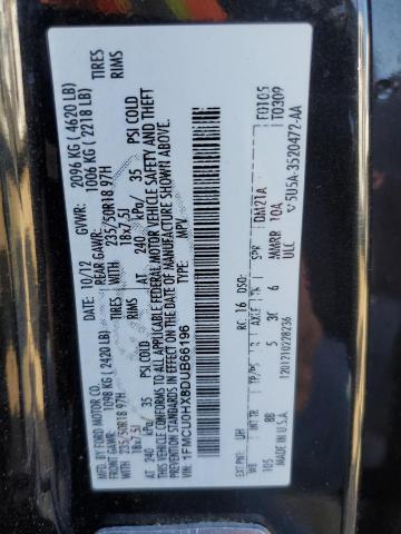 Photo 12 VIN: 1FMCU0HX8DUB66196 - FORD ESCAPE SEL 