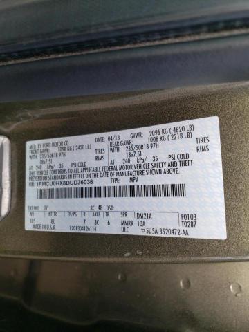 Photo 9 VIN: 1FMCU0HX8DUD36038 - FORD ESCAPE SEL 