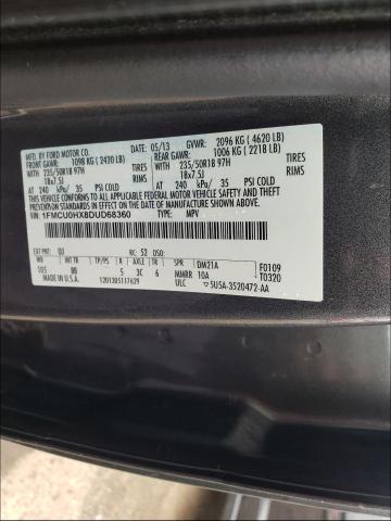 Photo 9 VIN: 1FMCU0HX8DUD68360 - FORD ESCAPE SEL 