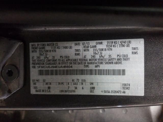 Photo 9 VIN: 1FMCU0J94EUA46604 - FORD ESCAPE TIT 