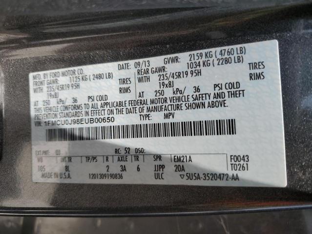 Photo 12 VIN: 1FMCU0J98EUB00650 - FORD ESCAPE 