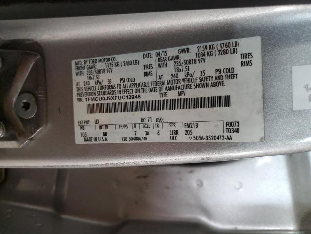 Photo 12 VIN: 1FMCU0J9XFUC12948 - FORD ESCAPE TIT 