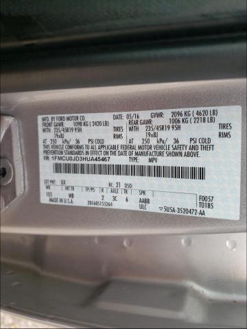 Photo 9 VIN: 1FMCU0JD3HUA45467 - FORD ESCAPE TIT 