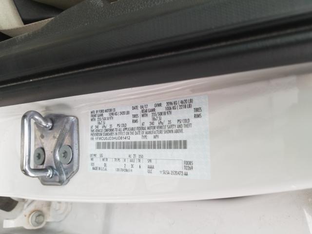 Photo 9 VIN: 1FMCU0JD3HUD81412 - FORD ESCAPE TIT 