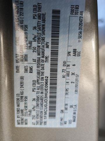 Photo 13 VIN: 1FMCU0JD3HUE09662 - FORD ESCAPE TIT 