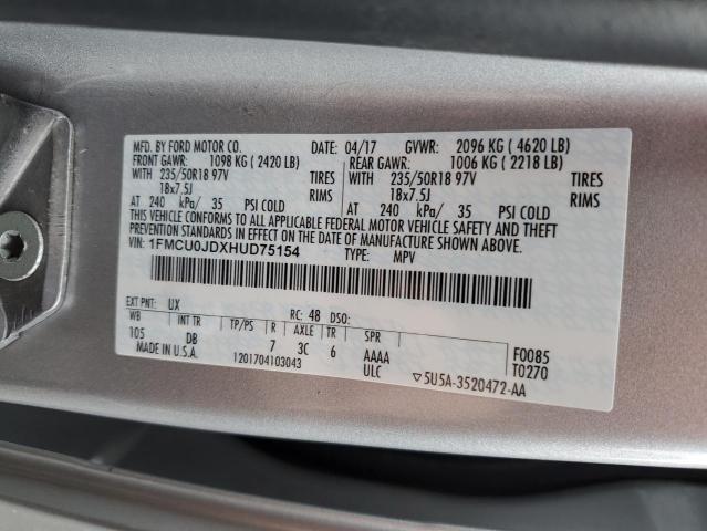 Photo 11 VIN: 1FMCU0JDXHUD75154 - FORD ESCAPE 