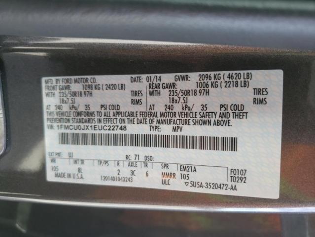 Photo 13 VIN: 1FMCU0JX1EUC22748 - FORD ESCAPE 