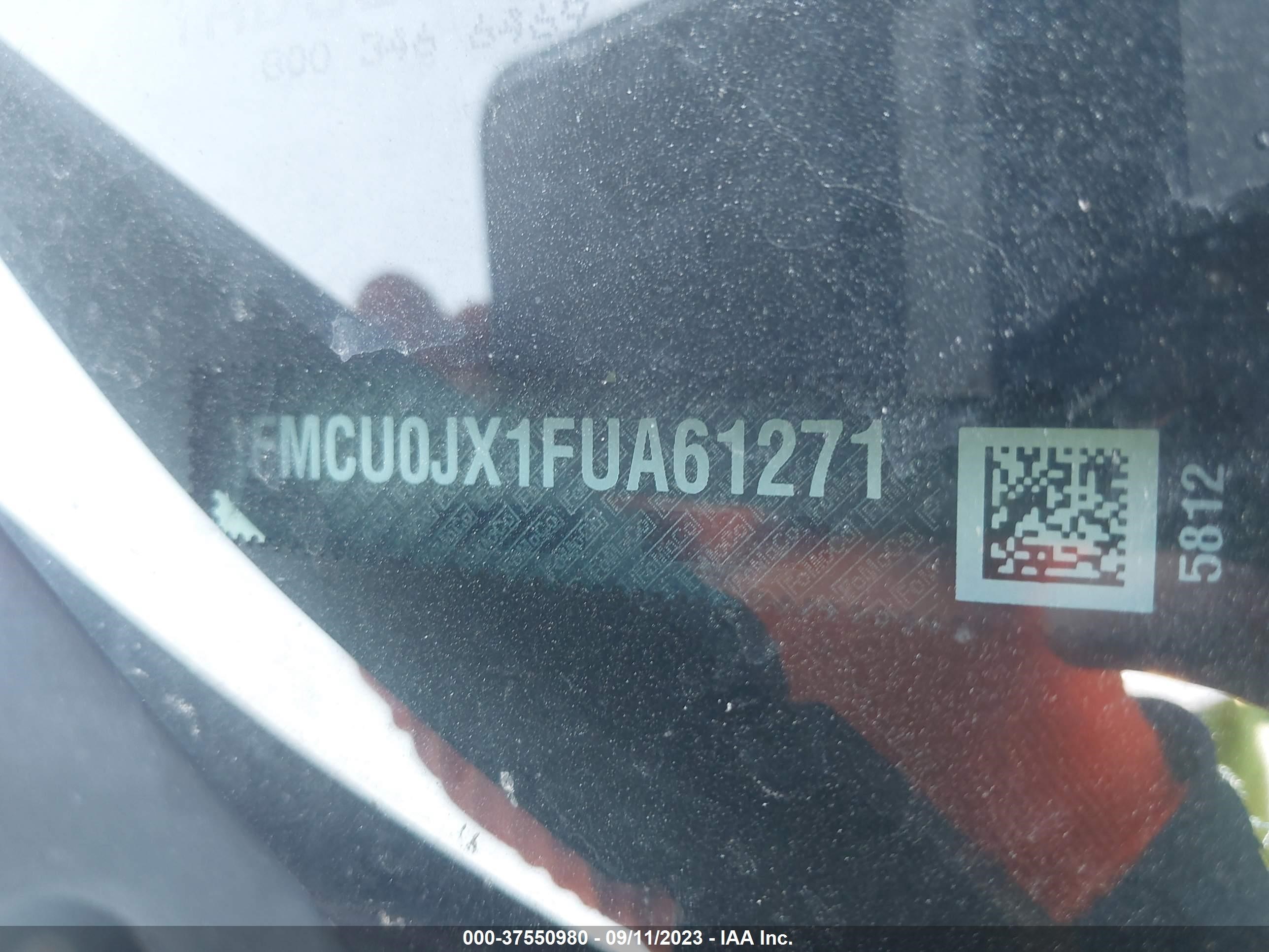 Photo 8 VIN: 1FMCU0JX1FUA61271 - FORD ESCAPE 