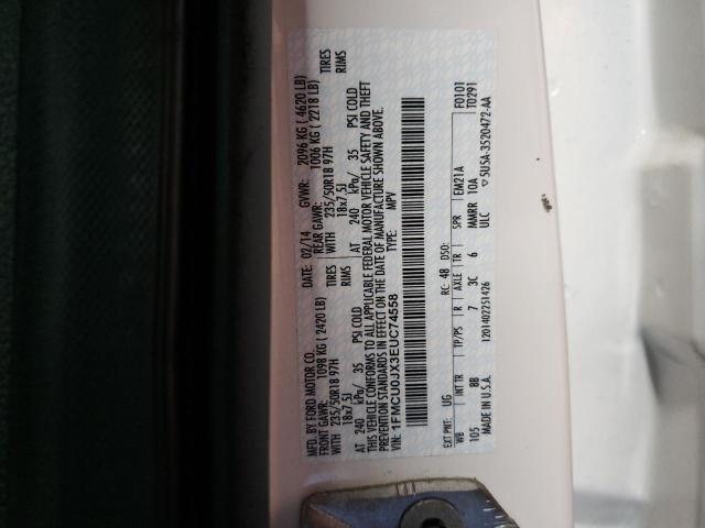 Photo 11 VIN: 1FMCU0JX3EUC74558 - FORD ESCAPE TIT 