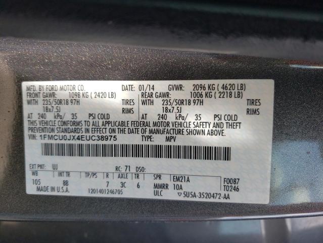 Photo 11 VIN: 1FMCU0JX4EUC38975 - FORD ESCAPE TIT 