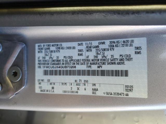 Photo 12 VIN: 1FMCU0JX4GUB73208 - FORD ESCAPE 