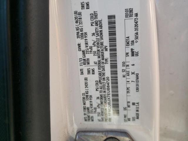 Photo 12 VIN: 1FMCU0JX7EUB84720 - FORD ESCAPE 