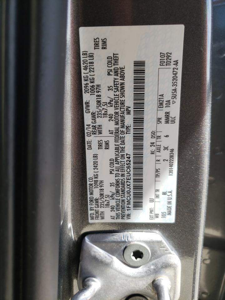 Photo 13 VIN: 1FMCU0JX7EUC65247 - FORD ESCAPE 