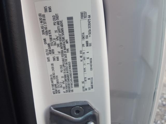 Photo 9 VIN: 1FMCU0JX8EUC59053 - FORD ESCAPE TIT 