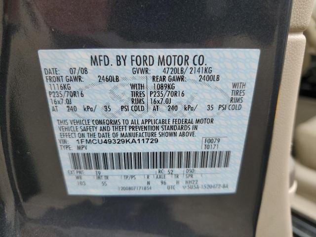 Photo 12 VIN: 1FMCU49329KA11729 - FORD ESCAPE HYB 