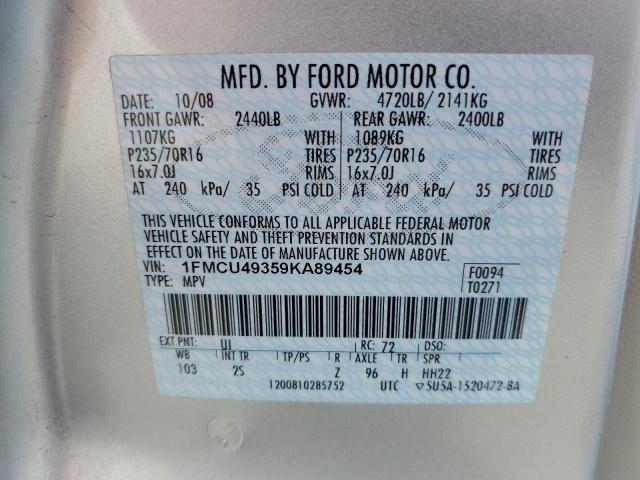 Photo 12 VIN: 1FMCU49359KA89454 - FORD ESCAPE HYB 