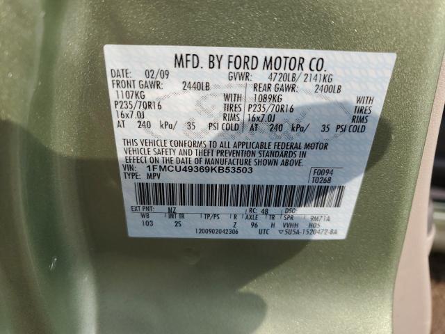 Photo 13 VIN: 1FMCU49369KB53503 - FORD ESCAPE HYB 