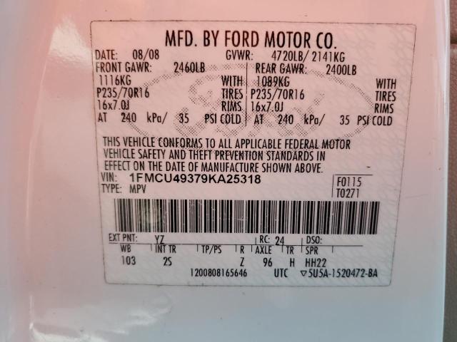 Photo 12 VIN: 1FMCU49379KA25318 - FORD ESCAPE HYB 