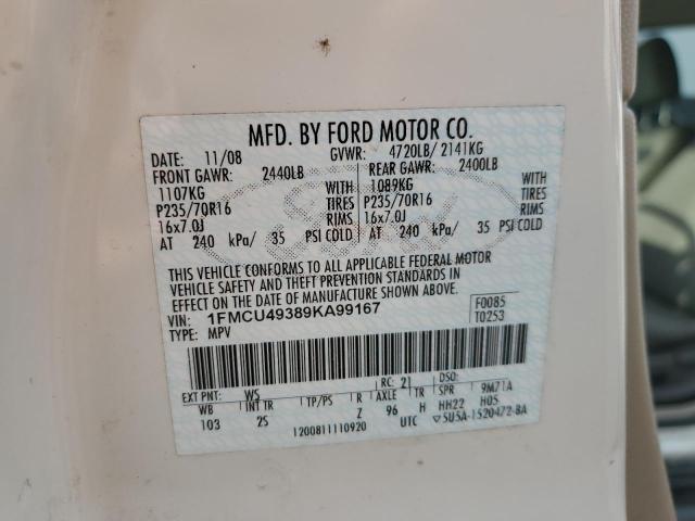 Photo 12 VIN: 1FMCU49389KA99167 - FORD ESCAPE 