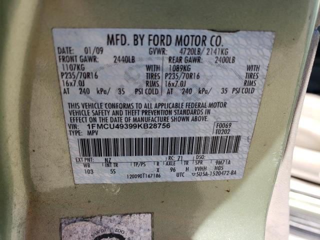 Photo 11 VIN: 1FMCU49399KB28756 - FORD ESCAPE 