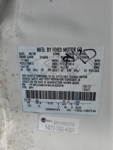 Photo 12 VIN: 1FMCU493X9KA32554 - FORD ESCAPE 