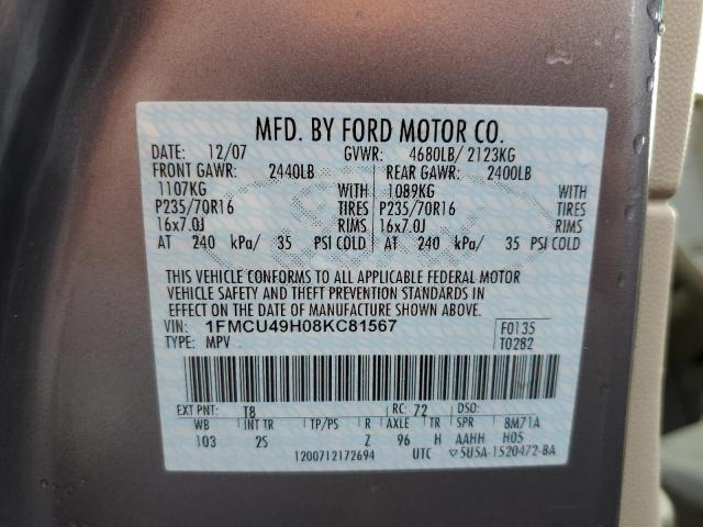 Photo 12 VIN: 1FMCU49H08KC81567 - FORD ESCAPE 